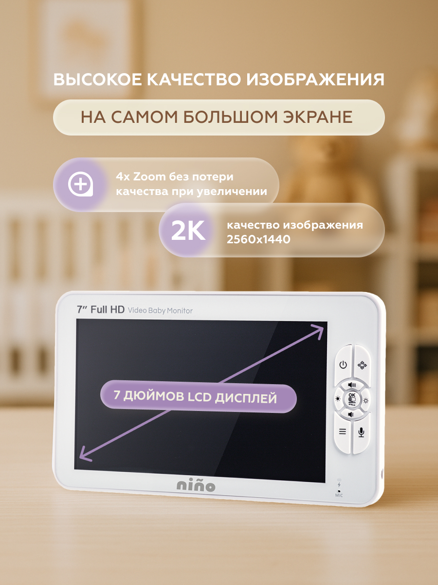 Видеоняня nino SM70WF - фото 4