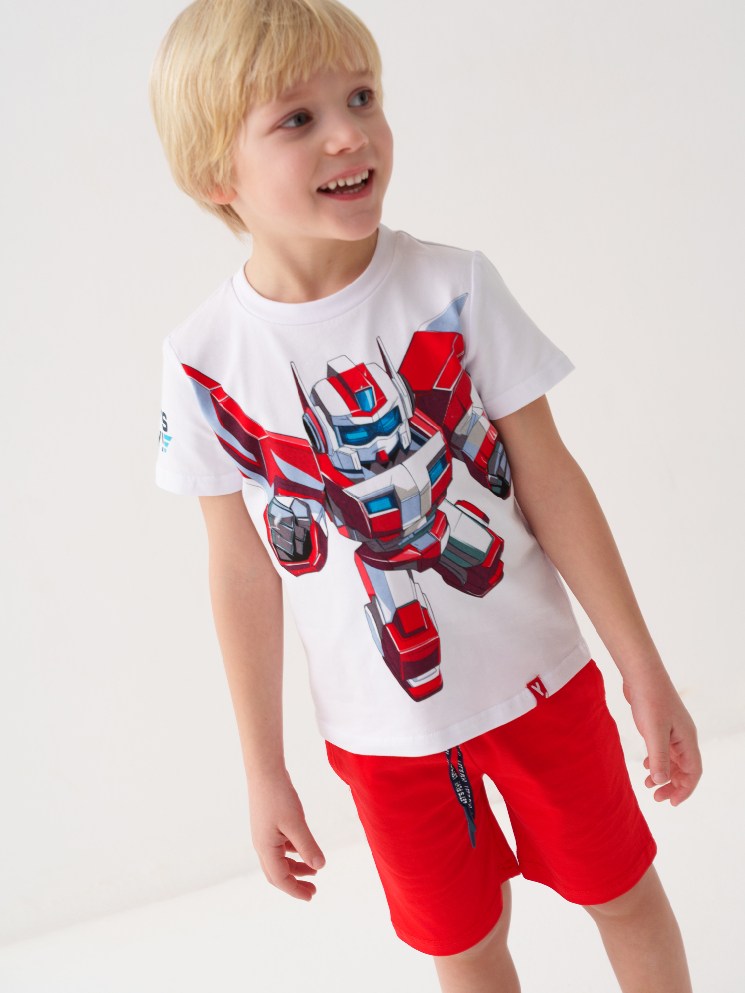 Изображение товара Детский костюм для мальчика футболка шорты PlayToday 122 яркий дизайн