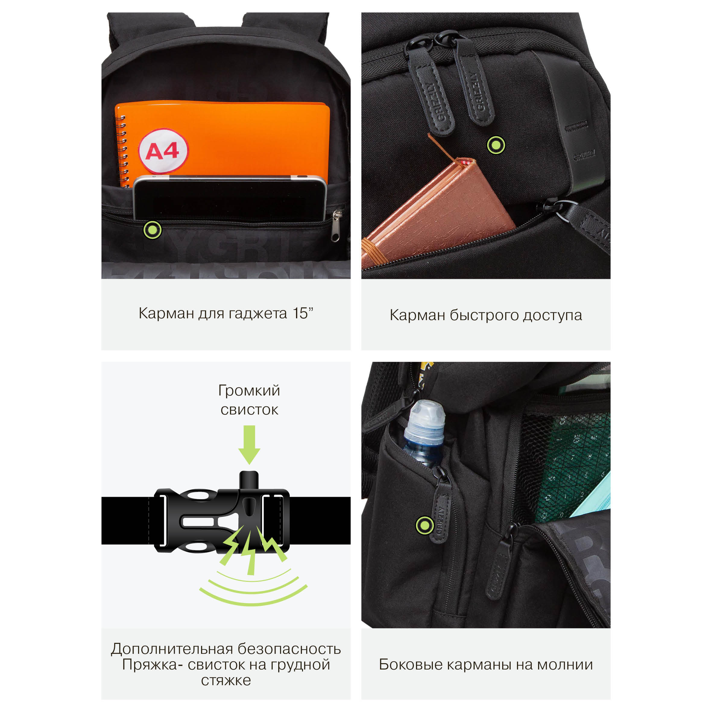 Рюкзак Grizzly для мальчика - фото 9