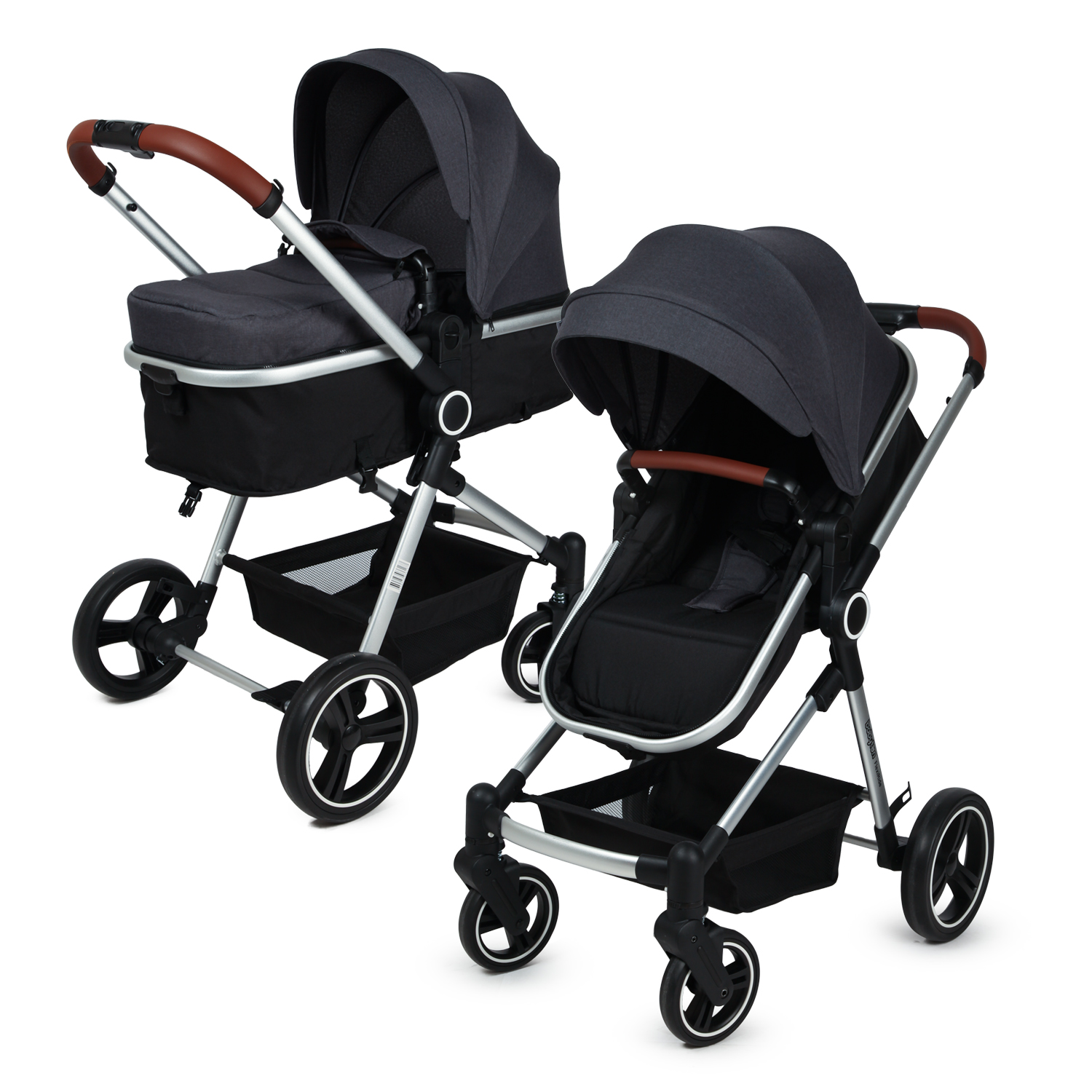 Коляска 3в1 Babyton Flexi Ride Black-Grey - фото 19