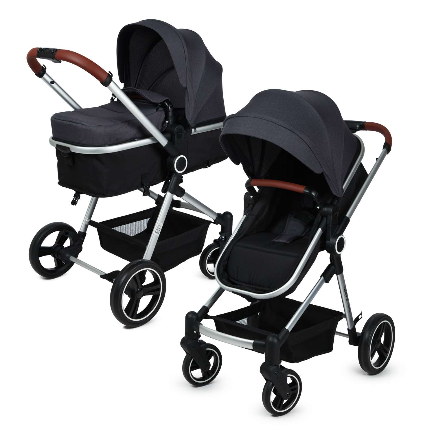 Коляска 3в1 Babyton Flexi Ride Black-Grey - фото 19