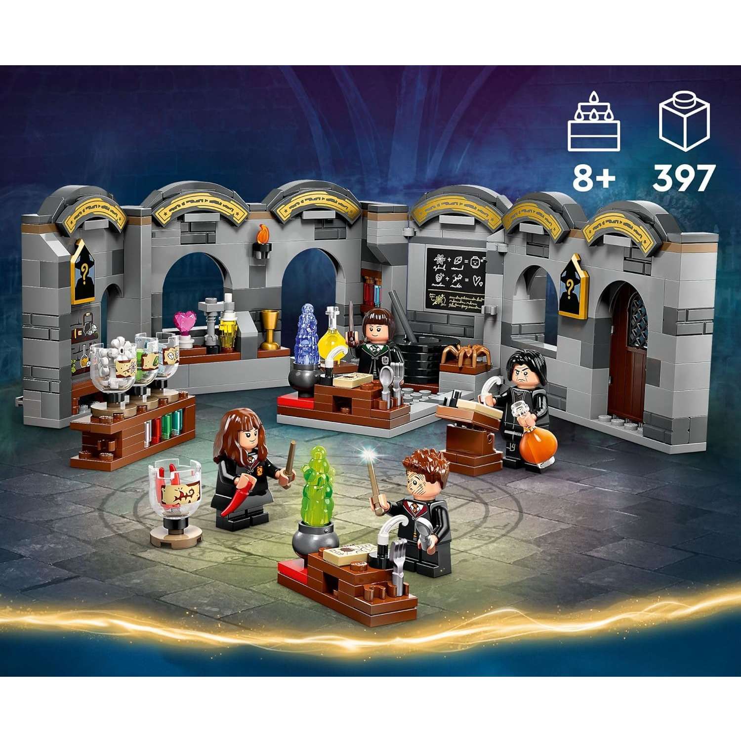 Конструктор LEGO Harry Potter Хогвартс Класс зелий 397 дет. - фото 6