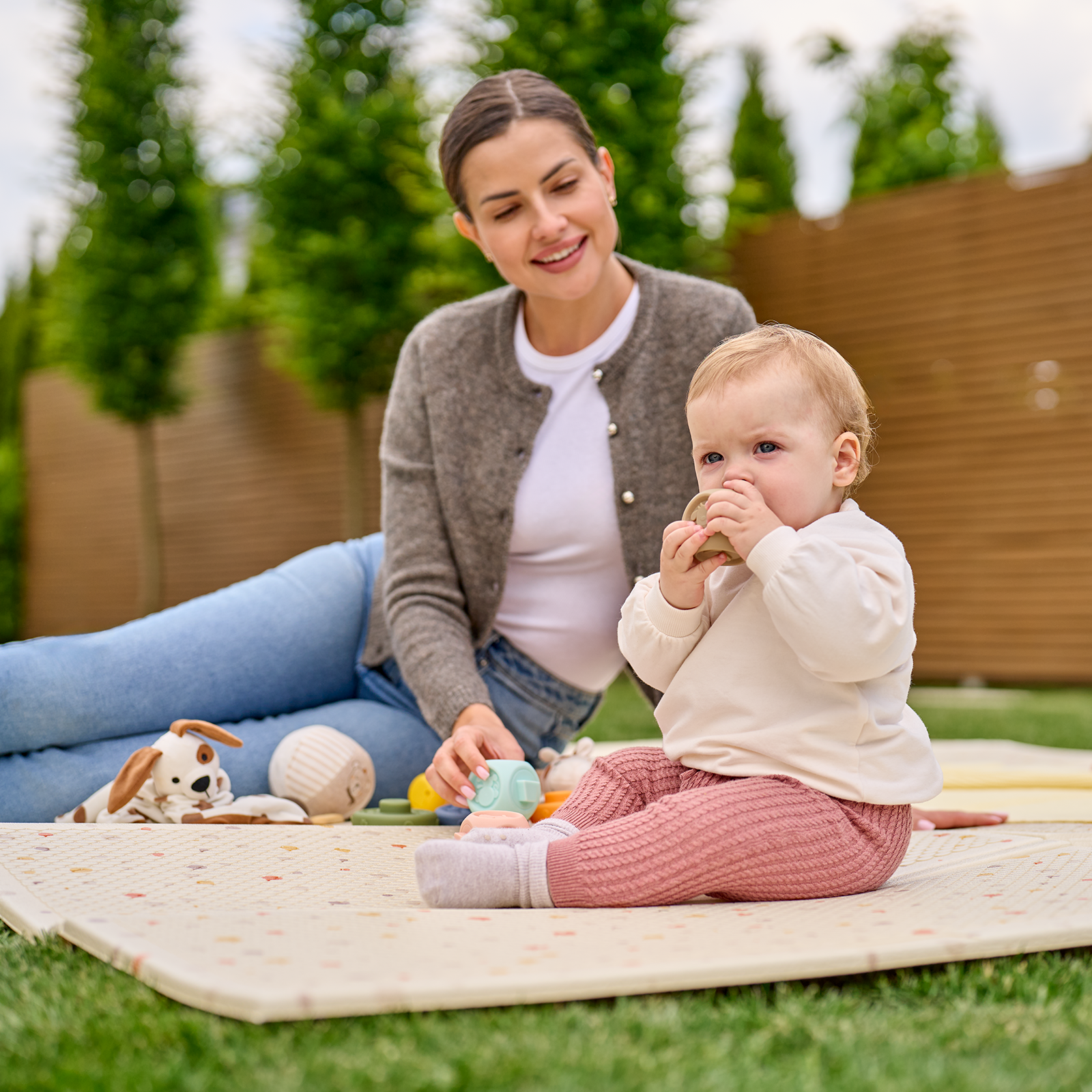 Детский складной коврик Lionelo Zora 180 x 201 см - фото 13