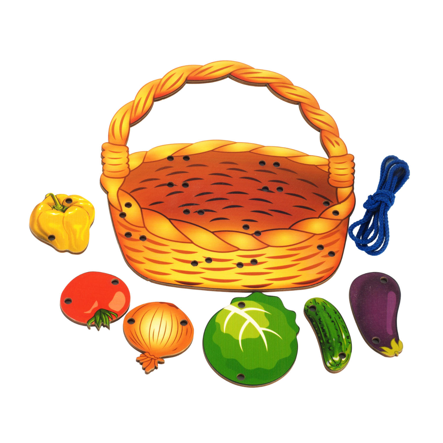 Игрушка Нескучные игры шнуровка Корзина - фото 2