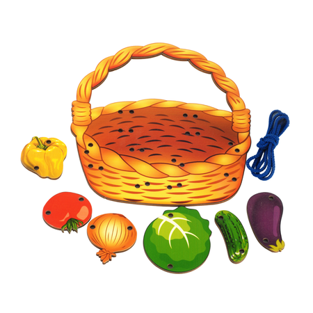 Игрушка Нескучные игры шнуровка Корзина