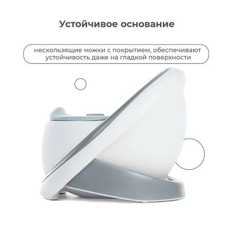 Детский горшок BabyRox Белый/серый