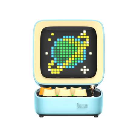 Беспроводная колонка DIVOOM портативная Ditoo Pro голубая с пиксельным LED-дисплеем