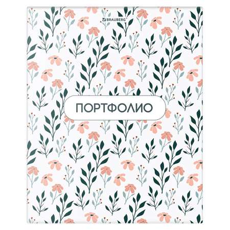 Портфолио школьника Brauberg папка А4 на кольцах 20 файлов для девочки и мальчика