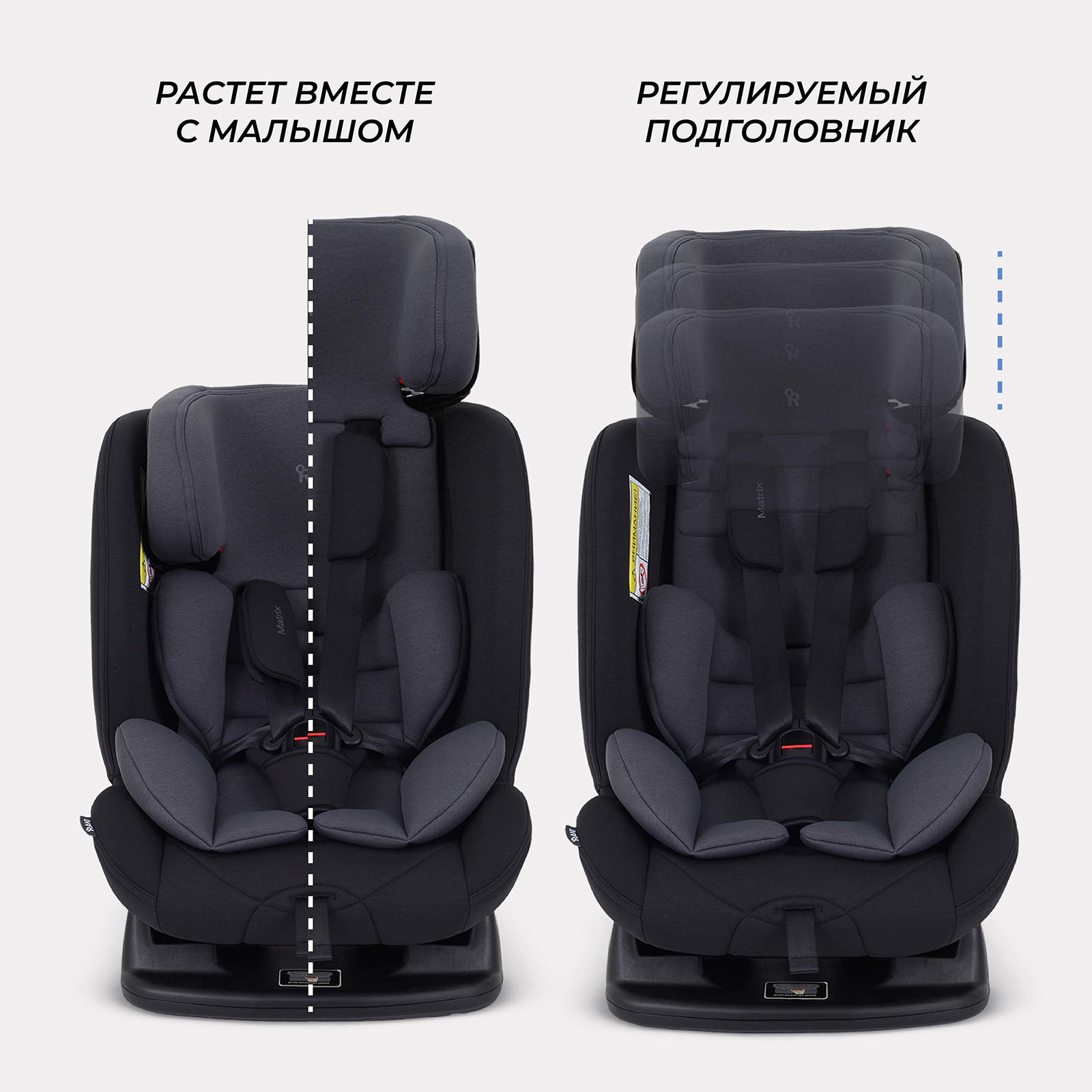 Автокресло Rant AY913 Matrix 0+/1/2/3 (0-36 кг) серый - фото 7