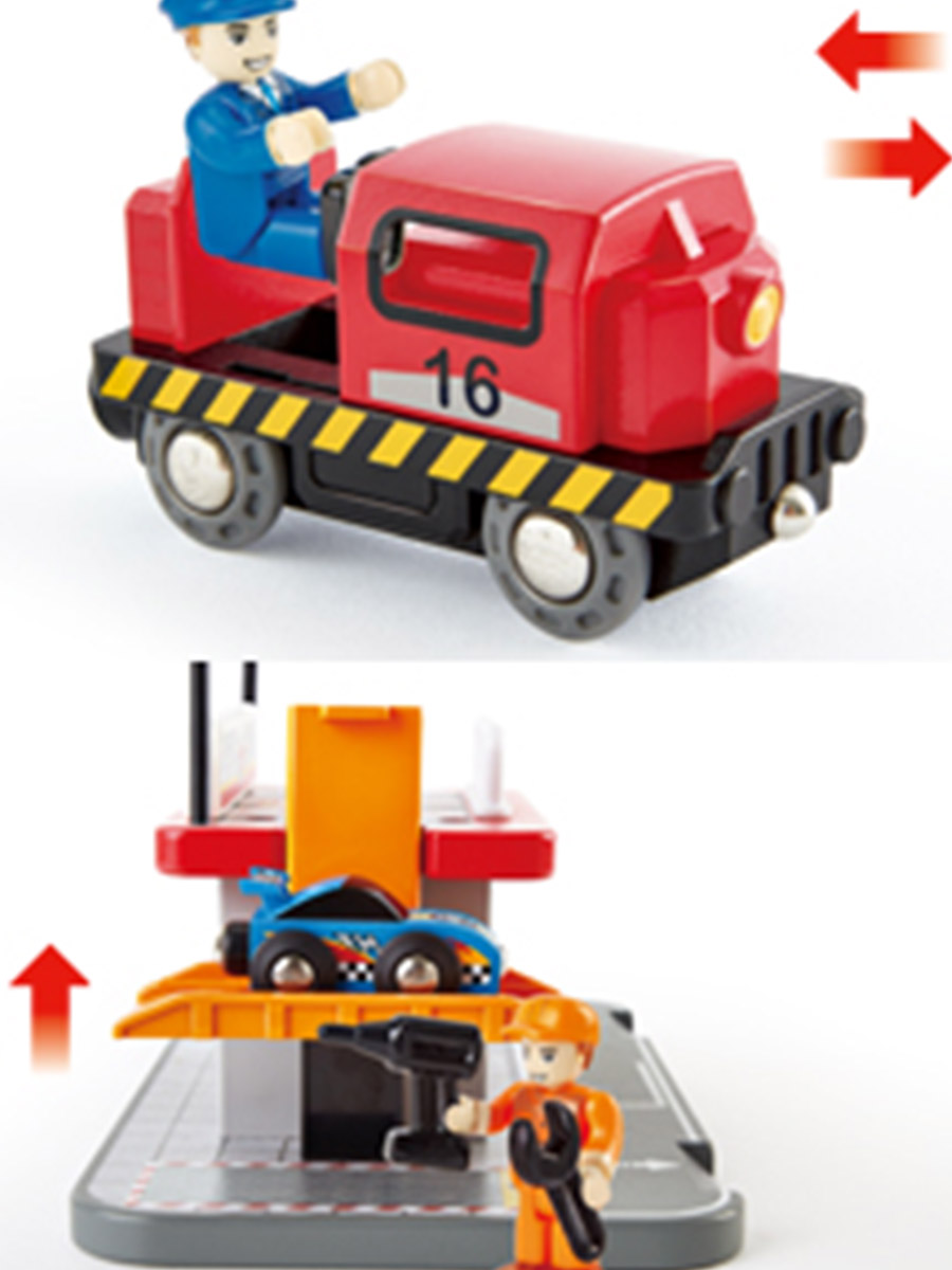 Трек Hape Гоночная станция E3734_HP - фото 5