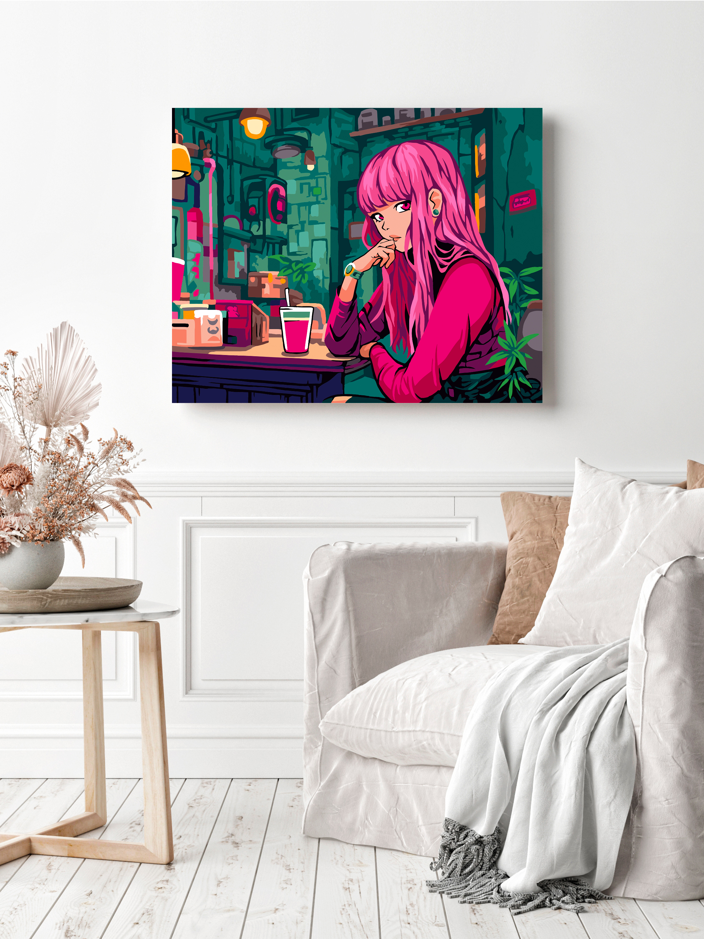 Картина по номерам Art sensation Девушка в розовом в ассортименте - фото 3
