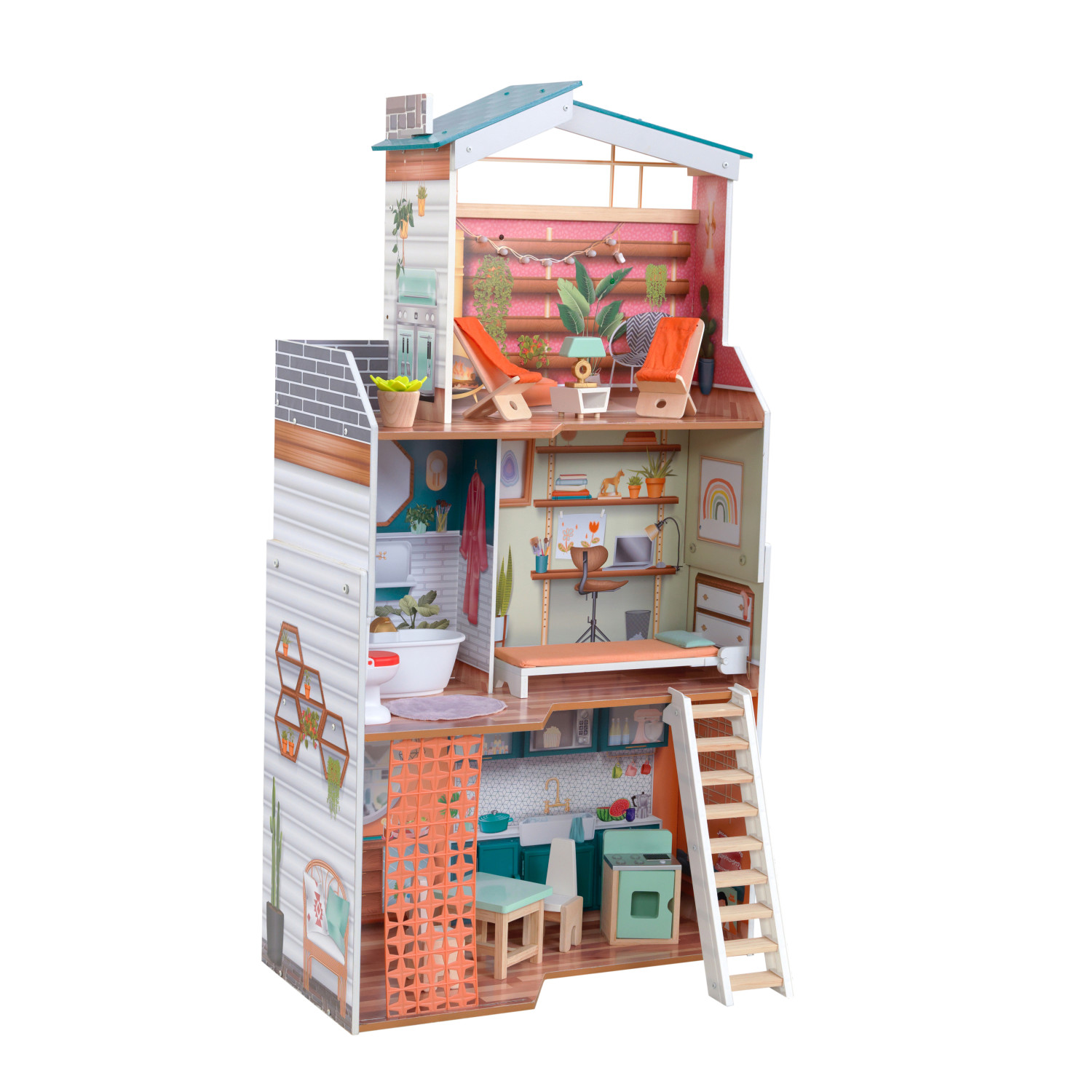 Домик для кукол KidKraft с мебелью 65985_KE - фото 4