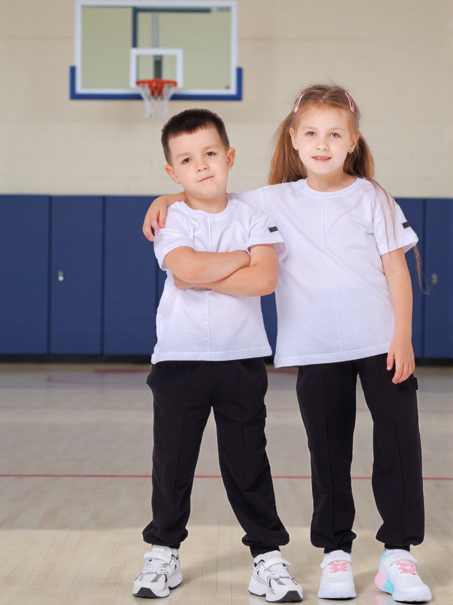 Спортивный костюм VEDDI 2080/6041фп-2024-белый/чёрный - фото 6