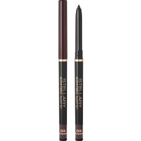 Автоматический карандаш для глаз STELLARY Automatic eyeliner тон 03 коричневый, 0.28 г