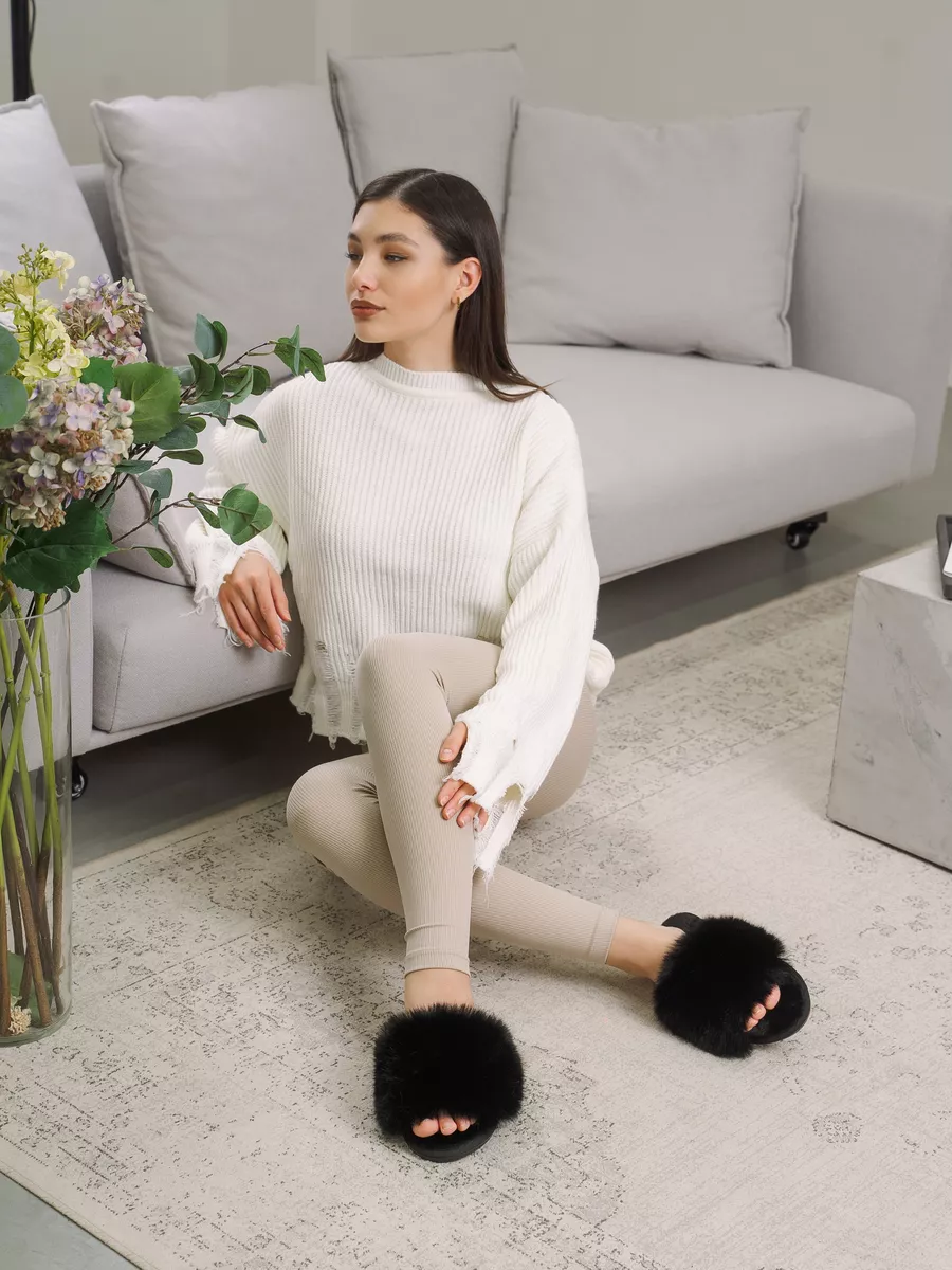 Тапочки UTA HOME 12мех/черн - фото 5