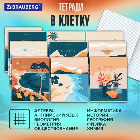 Тетрадь Brauberg 48 лист. 12 шт.