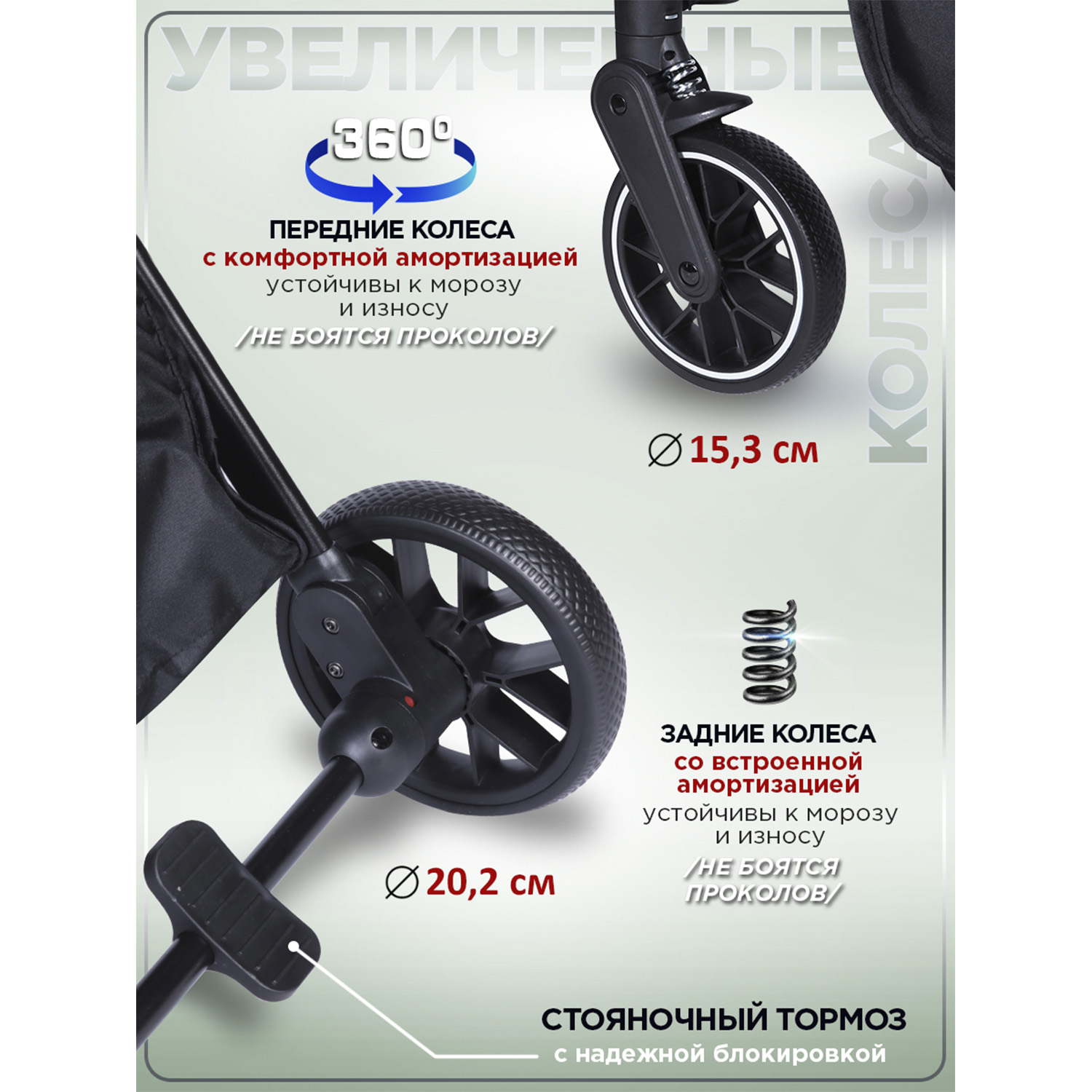 Коляска прогулочная BabyCare Mira зеленый - фото 4
