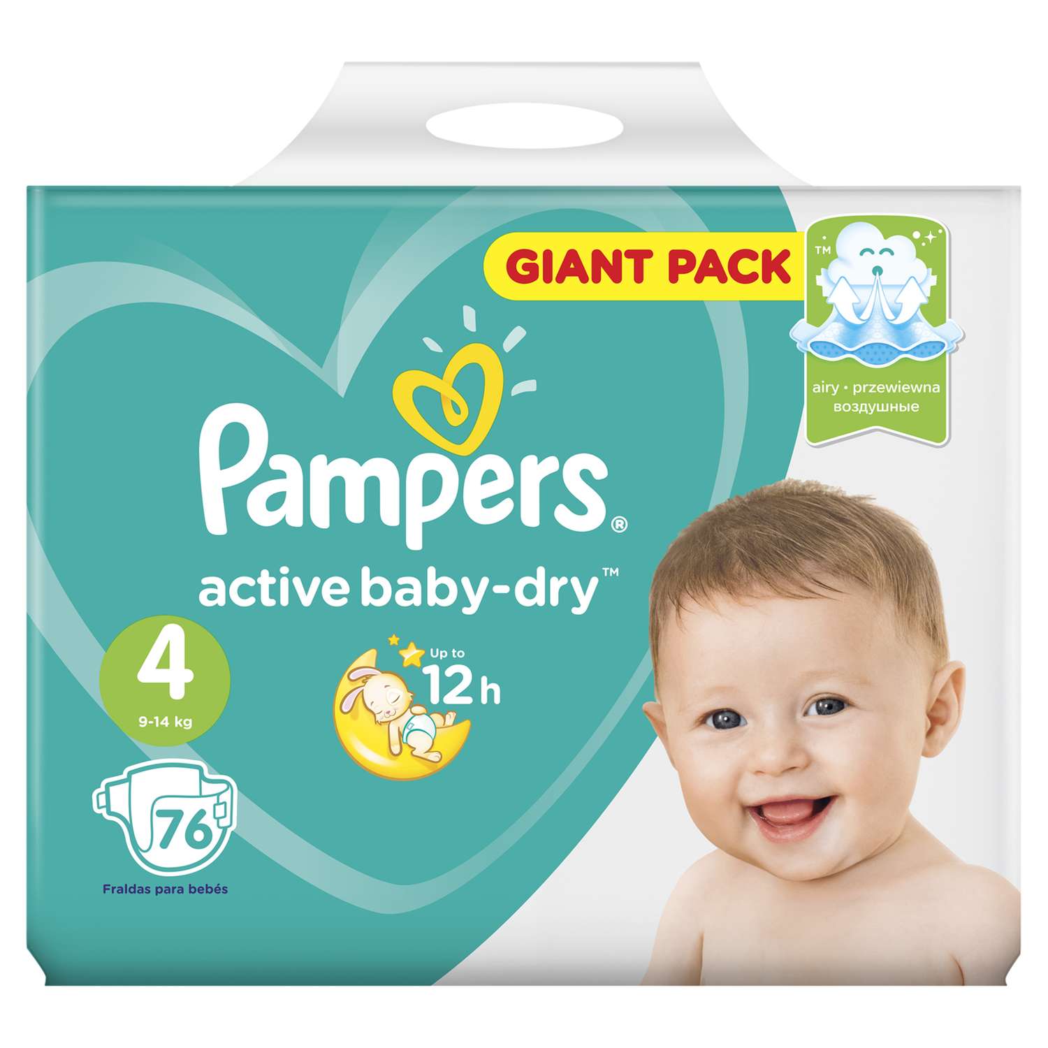 Подгузники Pampers Active Baby-Dry 4 (9-14 кг) 76 шт. - фото 2