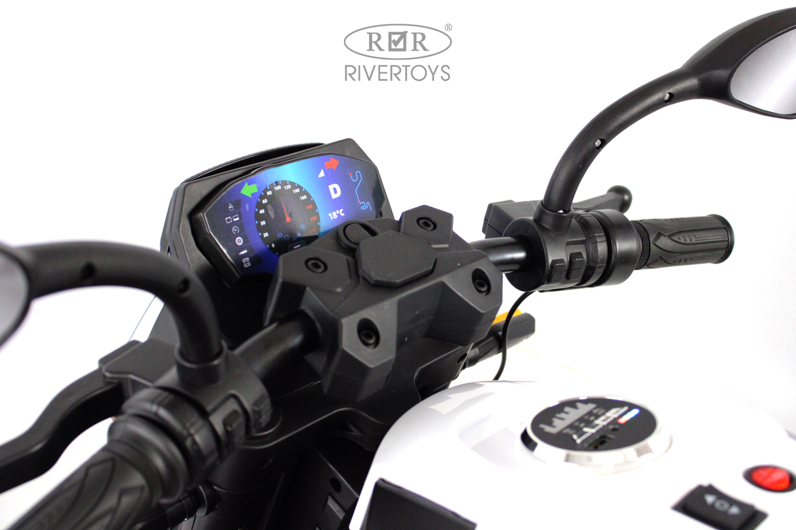 Электромобиль RIVERTOYS K808AM-WHITE - фото 7