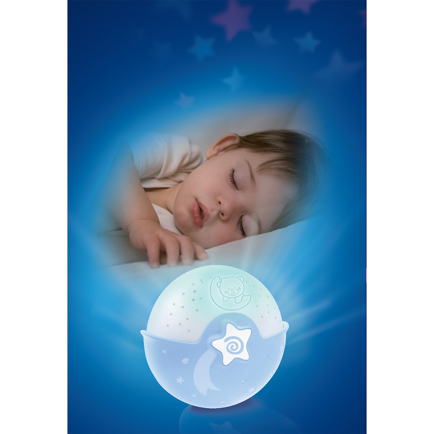 Игрушка ночник, проектор INFANTINO Ночник-проектор голубой - фото 5