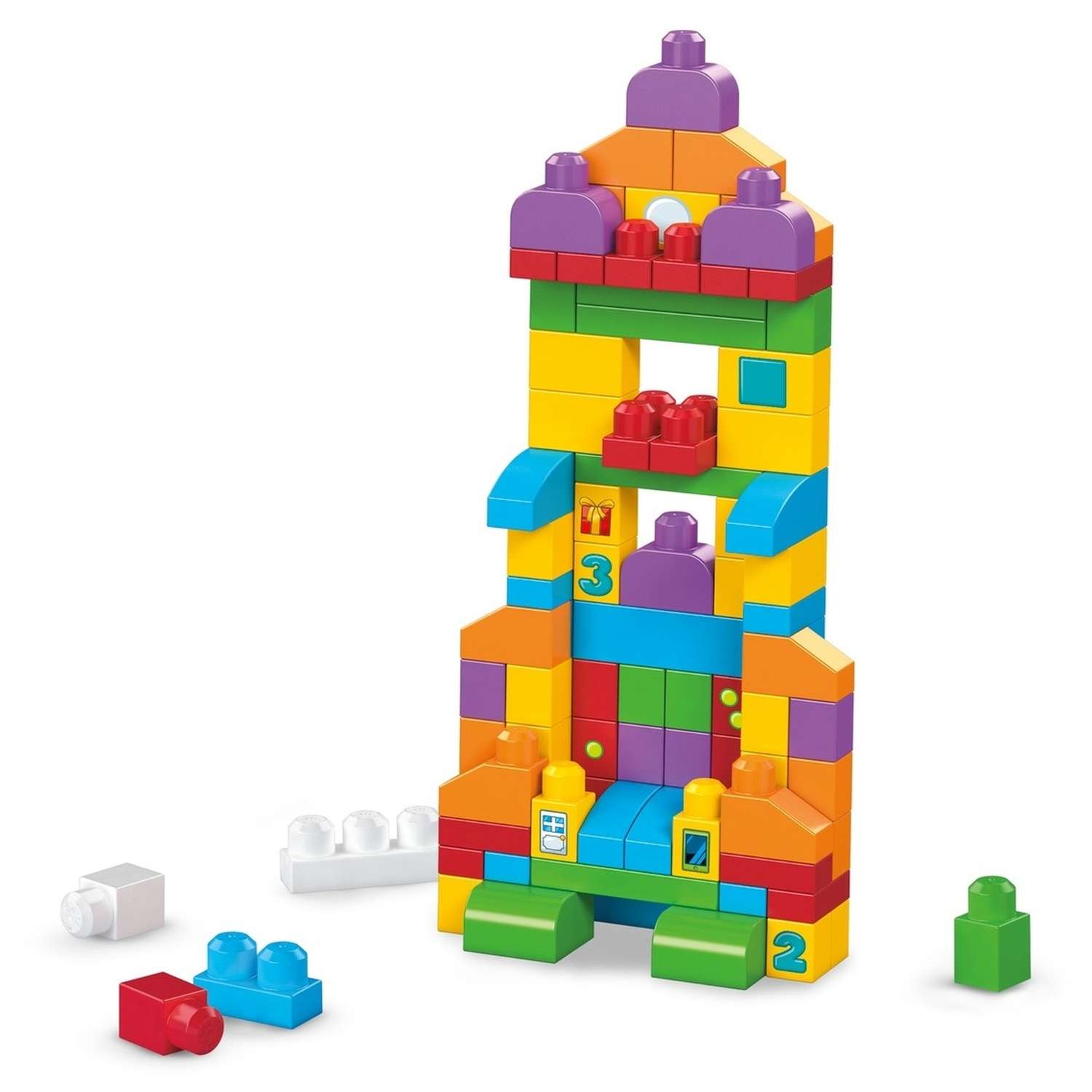 Конструктор Mega Bloks Набор обучающих блоков блочный - фото 8