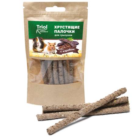 Лакомство для грызунов Triol 30г Standard хрустящие палочки с кэробом