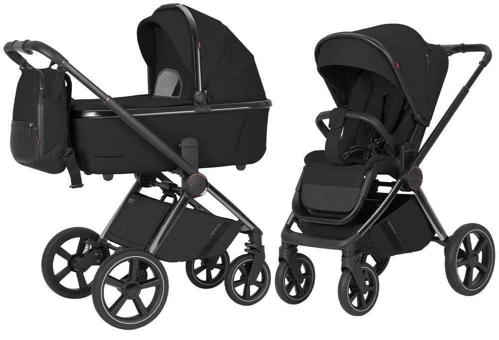 Коляска 2в1 Carrello Ultimo Chrome CRL-6524 / 2025 черный - фото 1