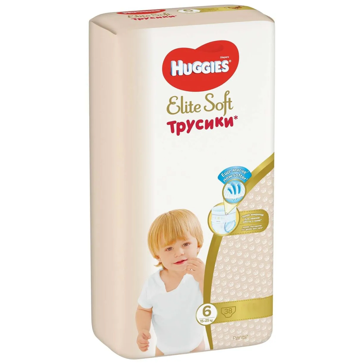 Подгузники-трусики Huggies Elite Soft 6 15-25кг 38шт - фото 2