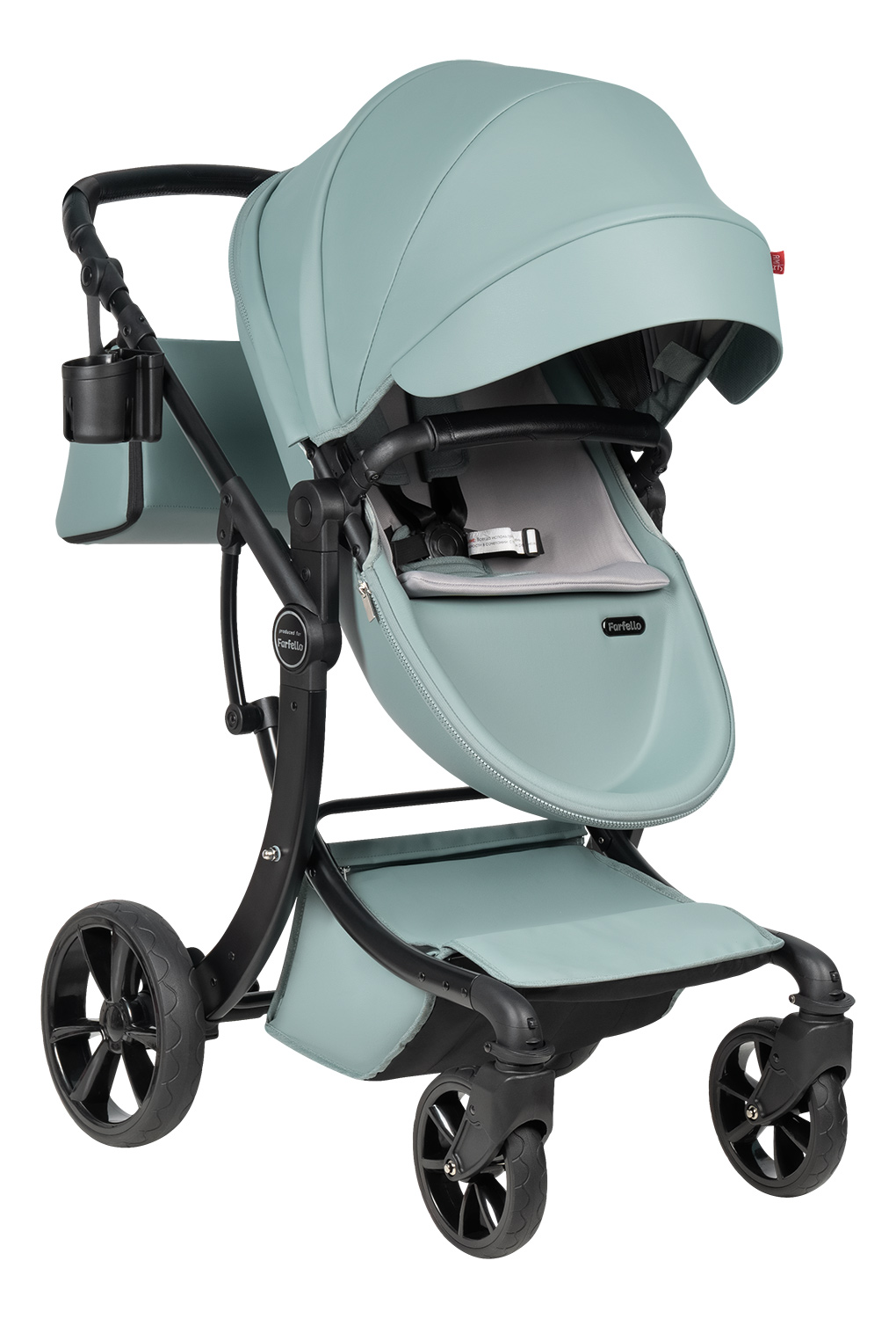 Коляска трансформер Aimile Spring бирюзовый - фото 14