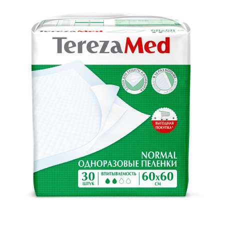 Пелёнки одноразовые TerezaMed 60х60 см 30 шт.