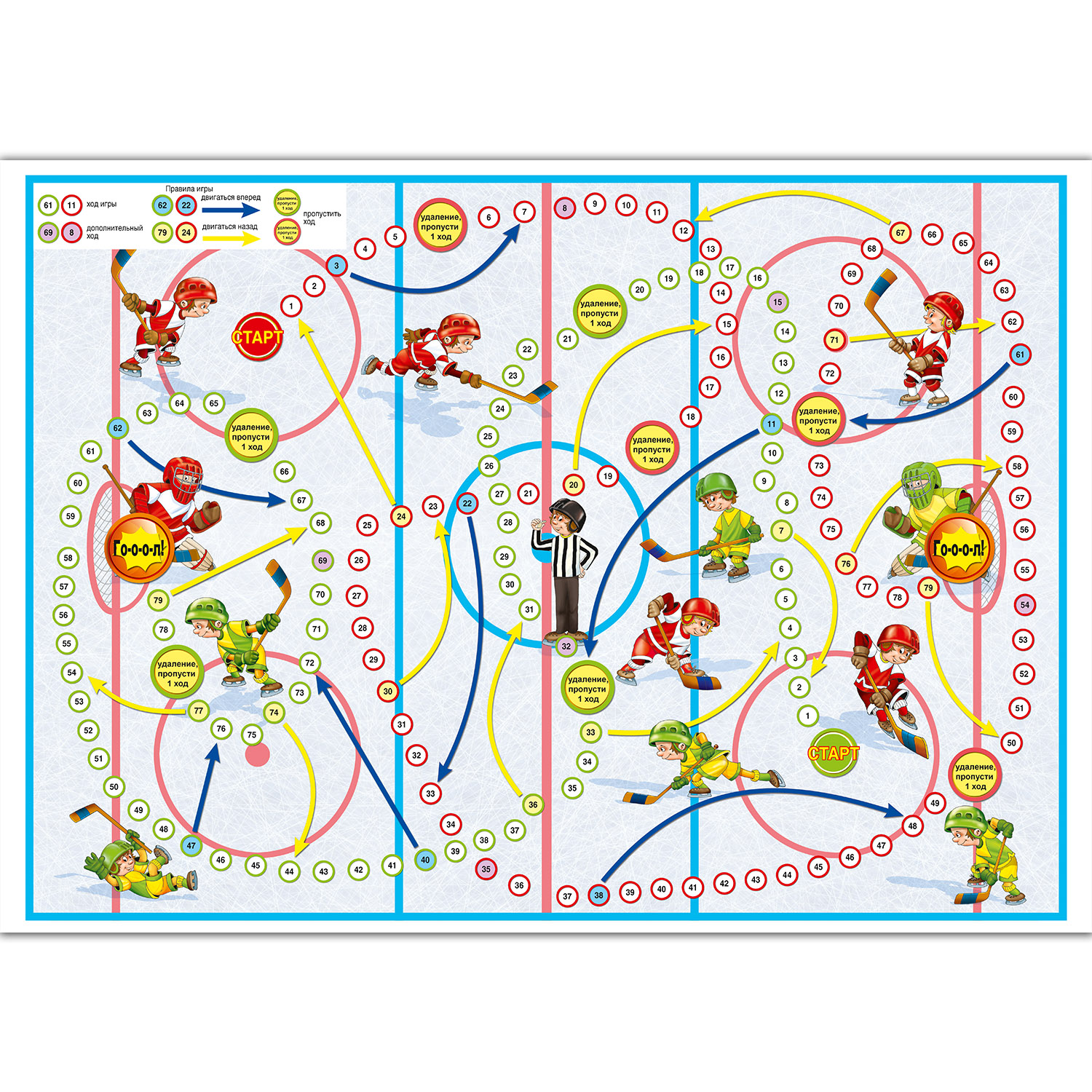 Настольная игра РУЗ Ко Хоккей. Играем всей семьей - фото 2