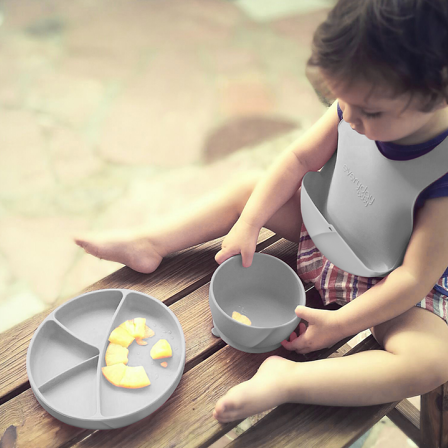 Нагрудник Everyday baby силикон - фото 4