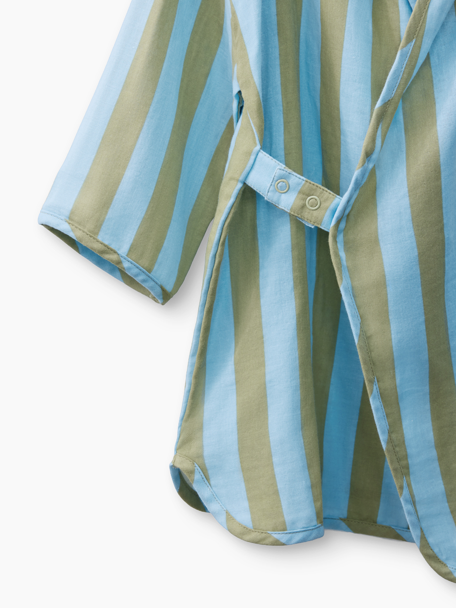 Халат Happy Baby 88129-1_blue-green-stripe - фото 8