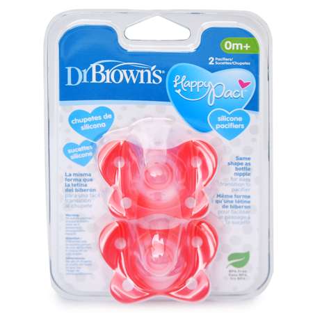 Пустышка Dr Browns анатомическая от 0 мес. 2 шт.