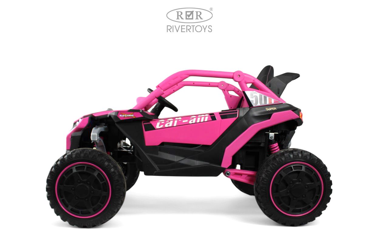 Электромобиль RIVERTOYS Z707ZZ-PINK С пультом ДУ - фото 4