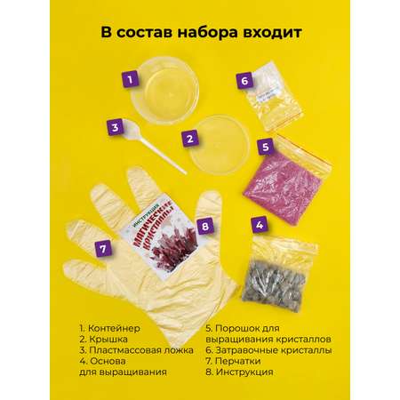 Набор для опытов ВИСМА Магические кристаллы
