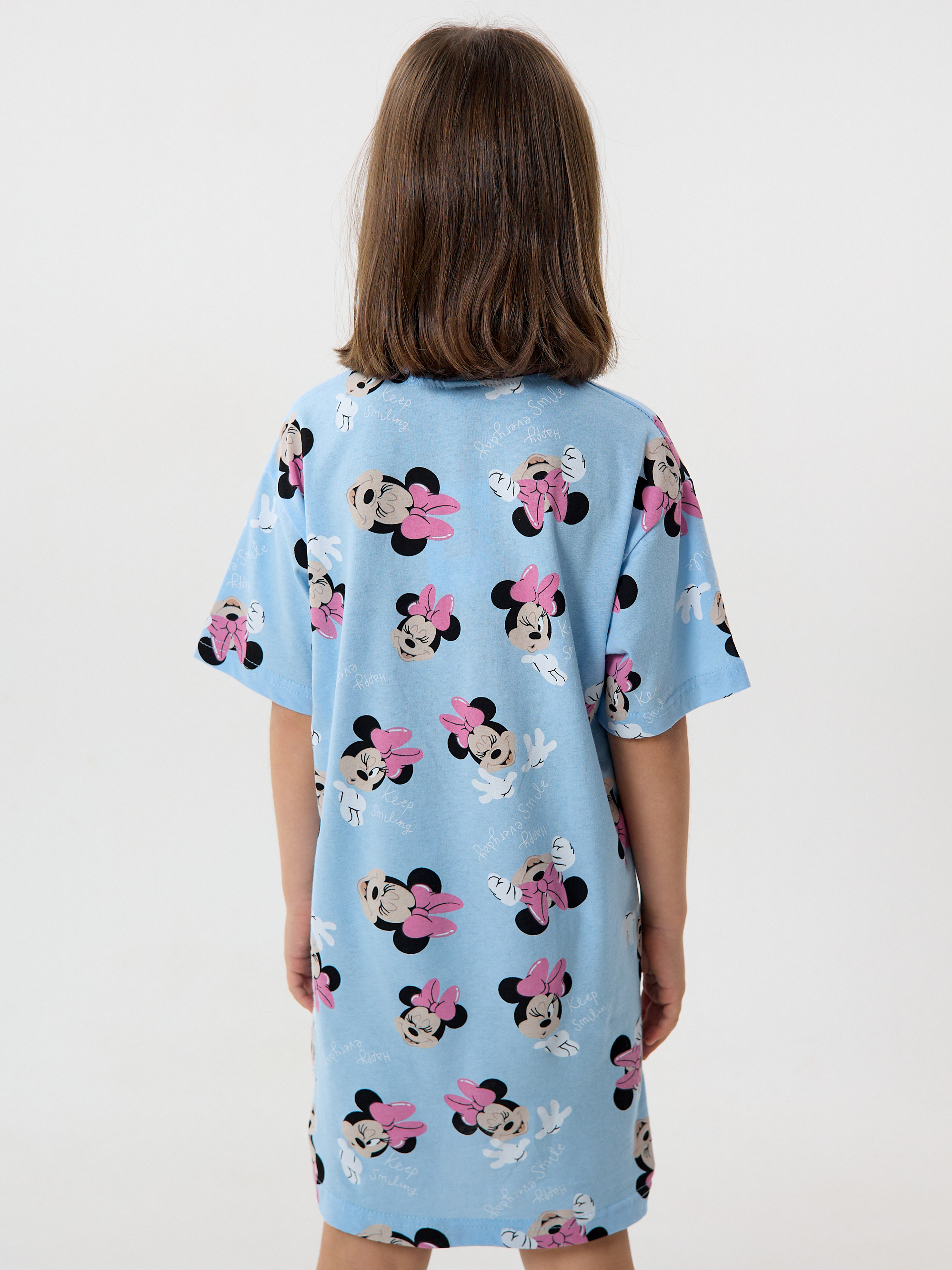 Cорочка ночная YAXX 003--Туника микки/голубой (К) - фото 4