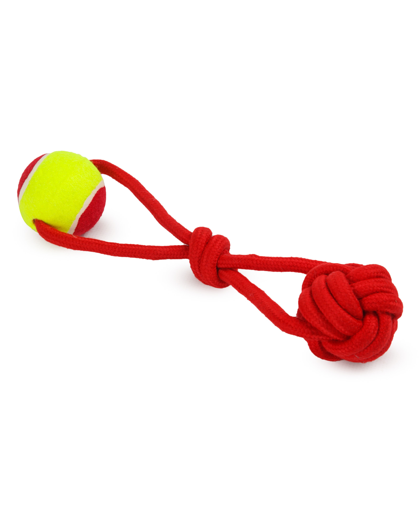 Игрушка для собак Barbaks Мяч-тянучка прочный с канатиком 29см в ассортименте - фото 11