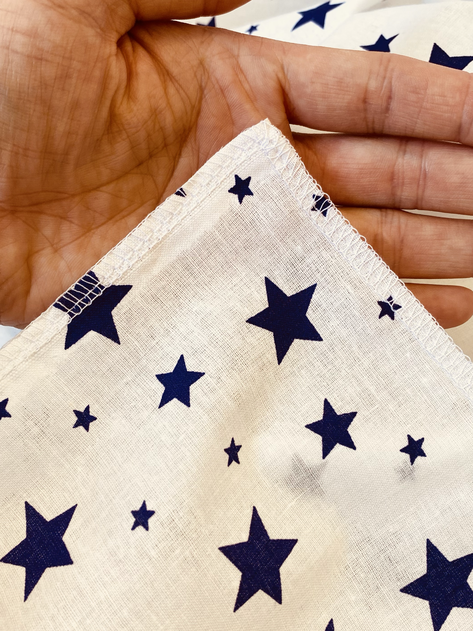 Пелёнка Делоникс Звезды + Голубые Нотки ситец 90х120 см 4 шт. - фото 6