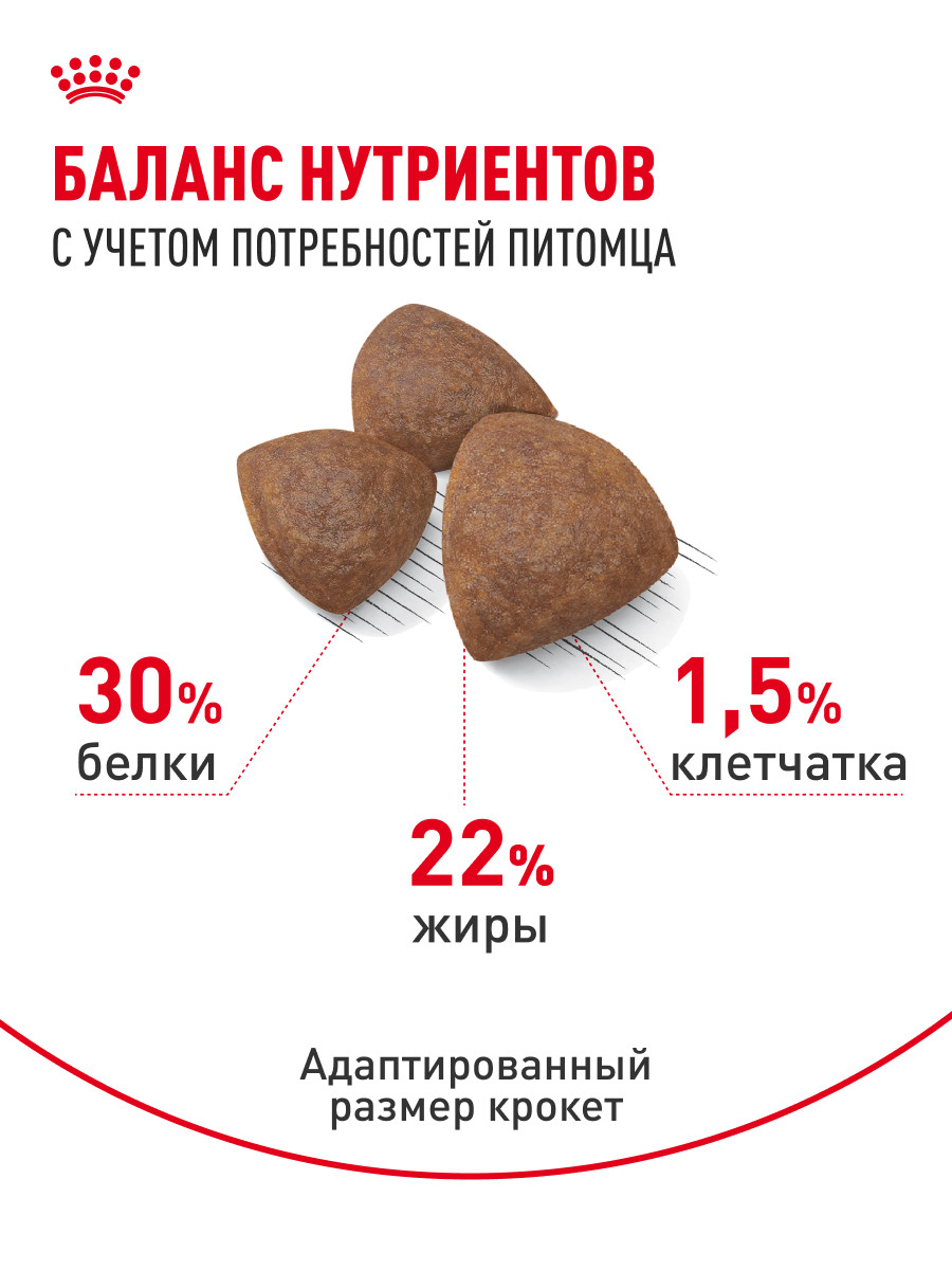 Корм для щенков беременных и кормящих Royal Canin 4кг Medium Starter средних сухой - фото 4