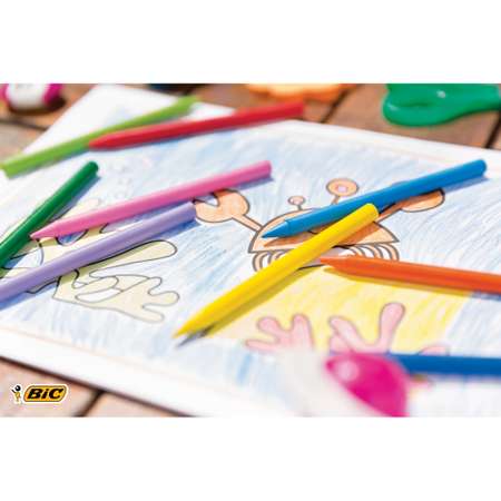 Восковые мелки BIC 18 шт.