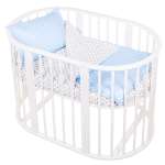 Комплект постельного белья Lemony kids Starfall голубой-белый 3 предмета