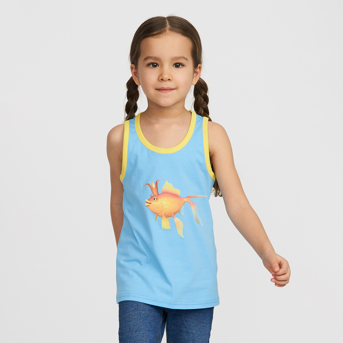 Майка Маша и Медведь MTT1004/Голубой - фото 1