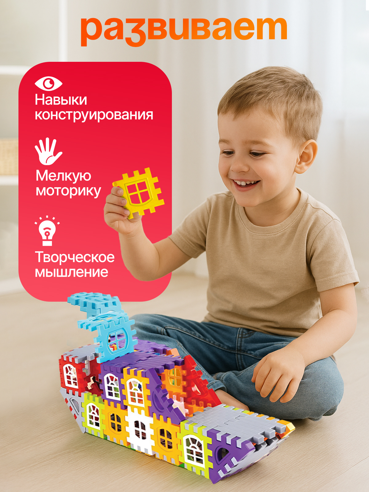 Конструктор SAYFUN toys 150 дет. - фото 4