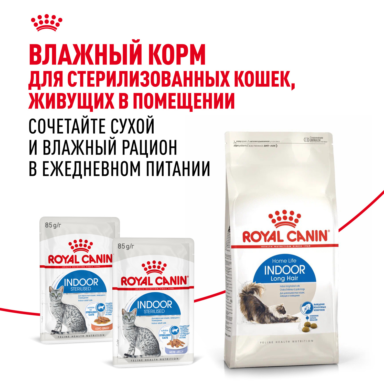 Корм сухой для кошек ROYAL CANIN Indoor Long Hair 2кг домашних длинношерстных - фото 8