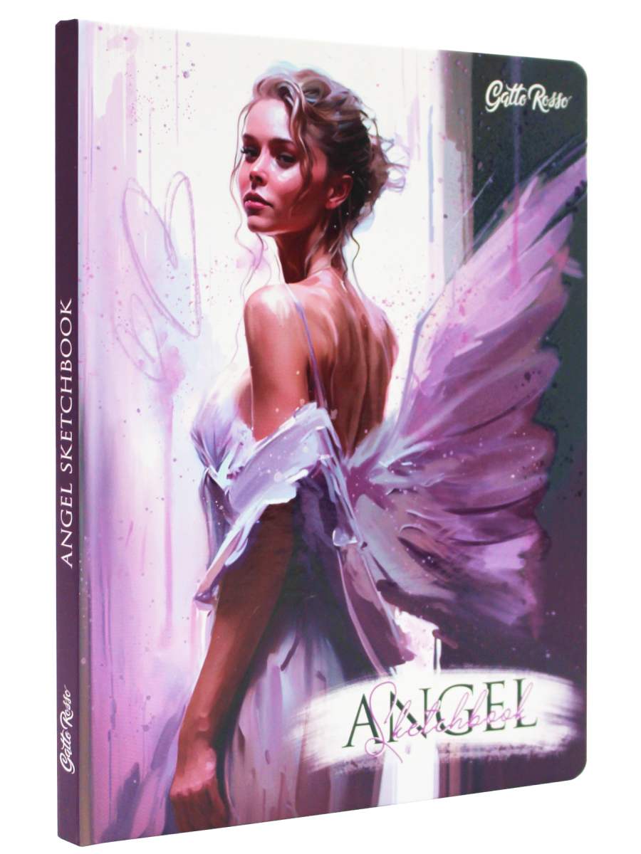 Скетчбук Проф-Пресс блокнот Angel in Purple А4 64 лист. 1 шт. - фото 1