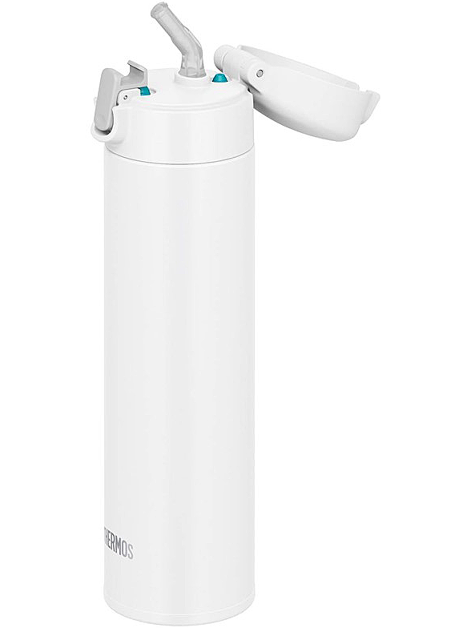 Термокружка для чая 450 мл с трубочкой THERMOS FJM-450 белая – нержавеющая сталь герметичная тепло/холод 8/12 часов - фото 9