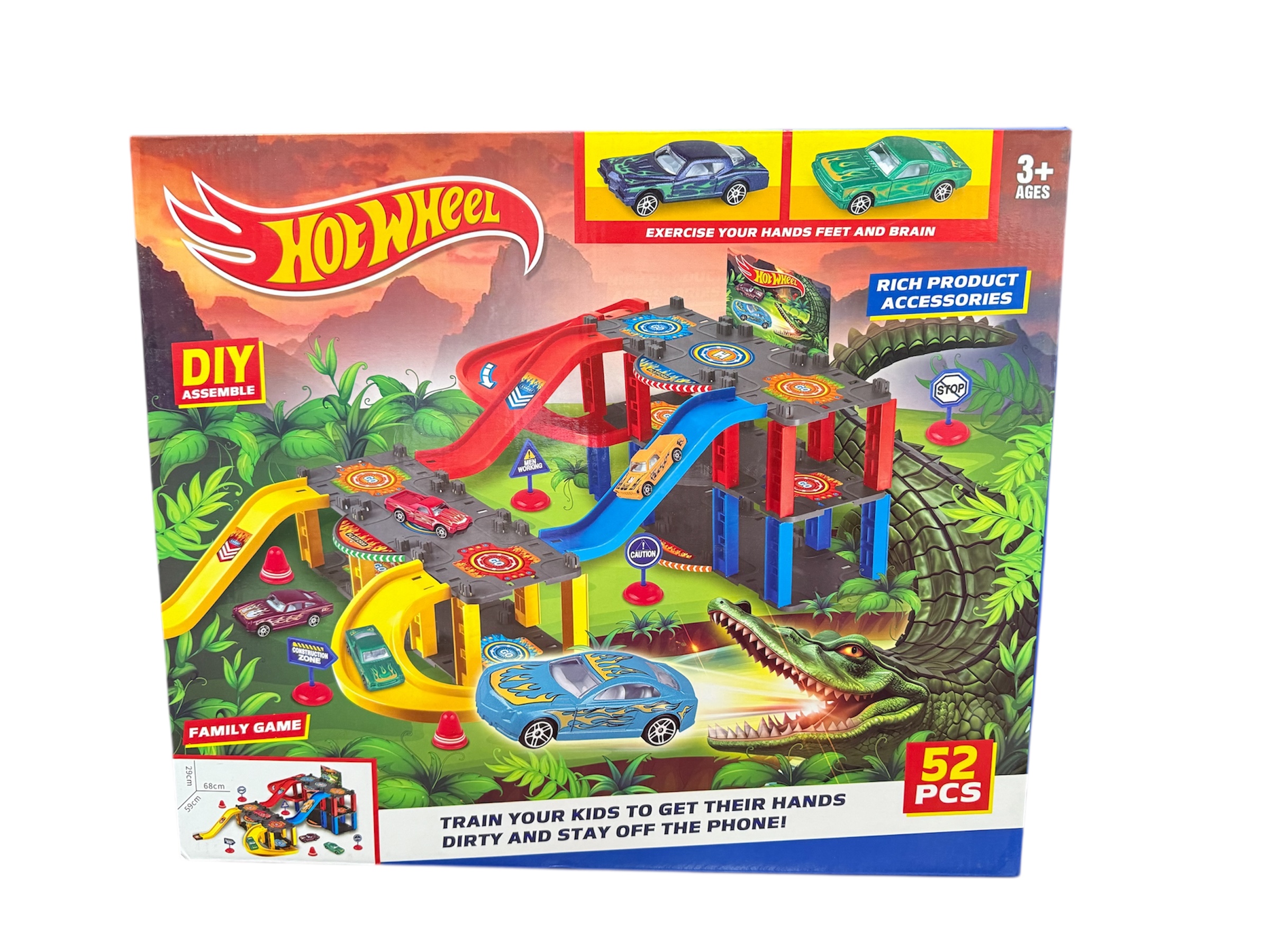 Трек Hot Wheels автотрек крокодил - фото 1