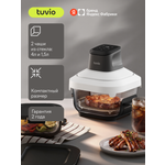 Аэрогриль Tuvio TAF07 с двумя стеклянными чашами и автопрограммами белый