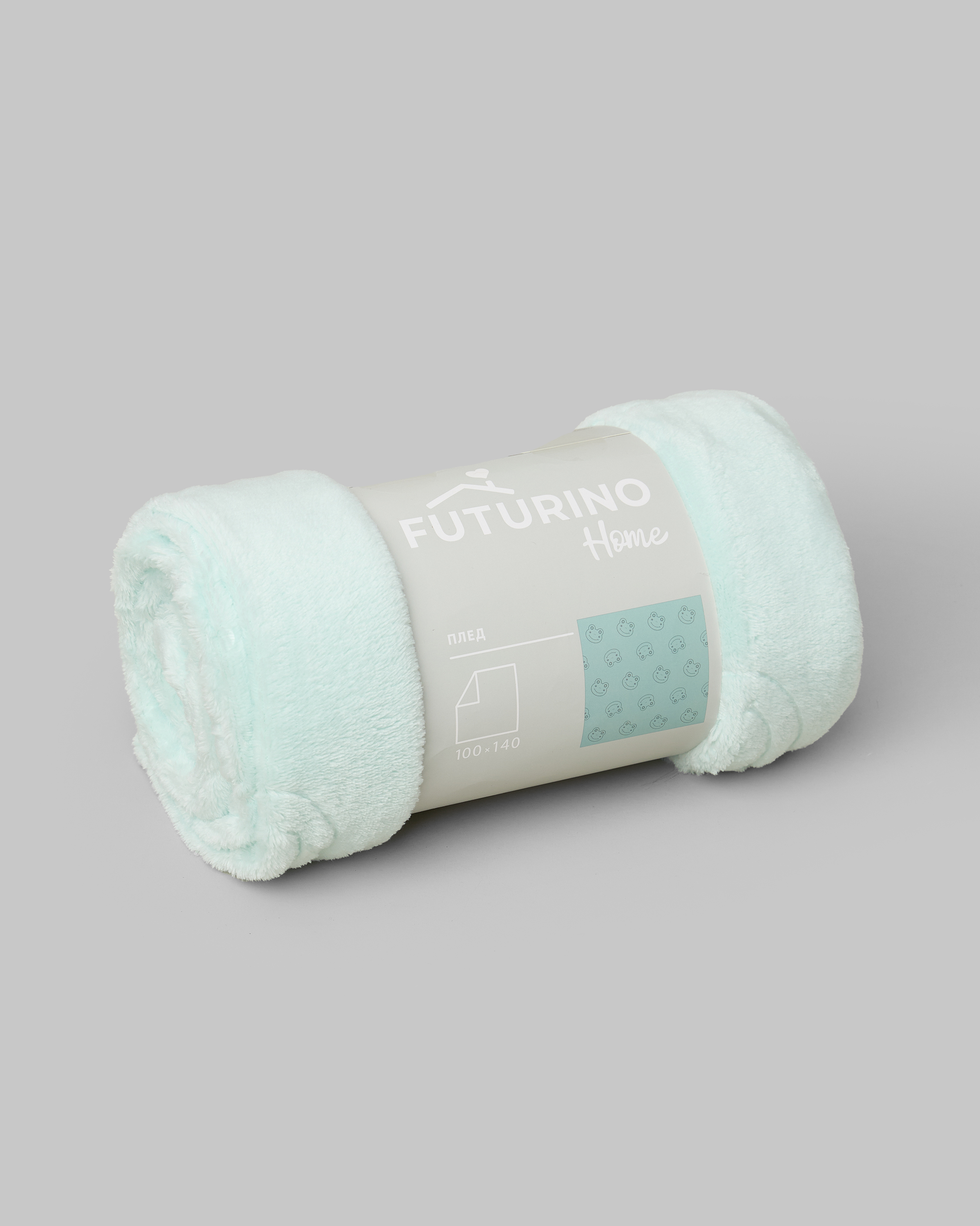 Флисовый плед FUTURINO Home мятный S26FH5-WS502bd-54 - фото 4